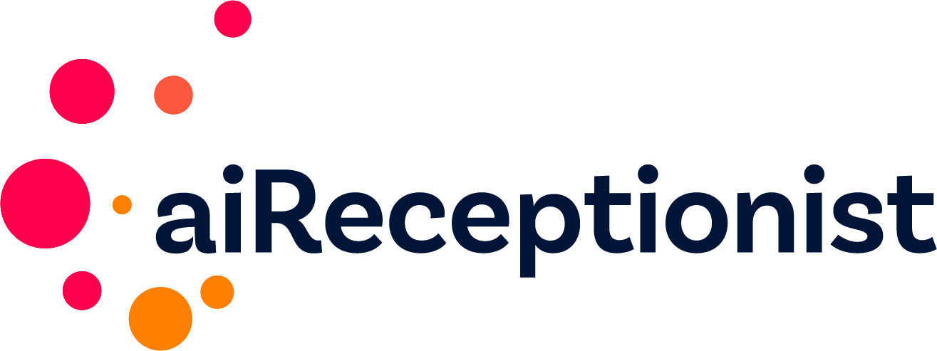 aiReceptionist logo navy 4-color knockout
